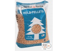 ACTIE  Pallet Agricola pellets 100 % naaldhout  1050 kg - GRATIS LEVERING in O-VL + GRATIS ZAK HOUTSKOOL 4KG