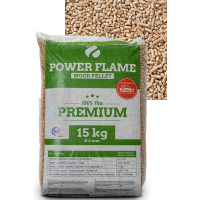 Pallet Power Flame Premium 100% Den - 70 zakken van 15 kg 