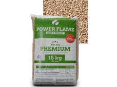 Zak Power Flame Premium pellets 100% Den - 15 kg - enkel af te halen op depot